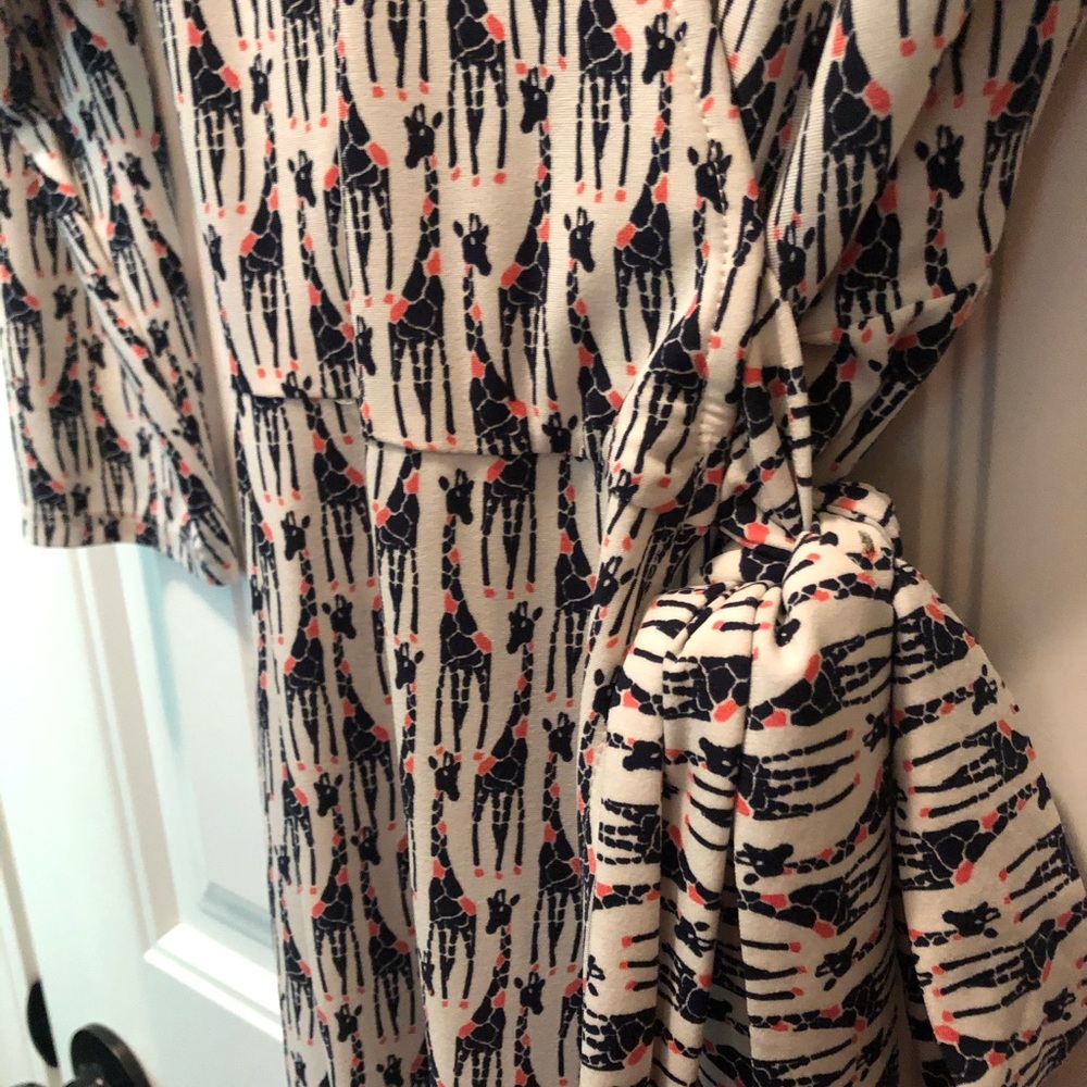 Giraffe Print Wrap Dress